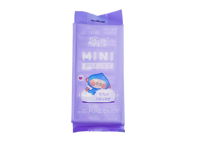package of mini size travel wet wipes
