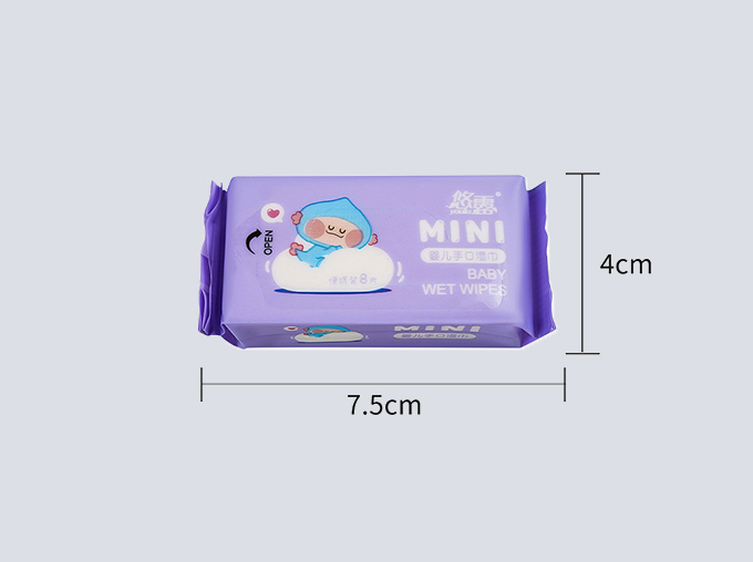 mini size travel wet wipes