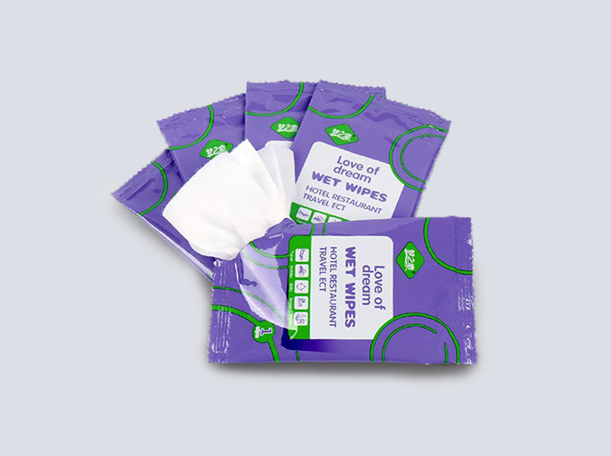individually wrapped wet wipes