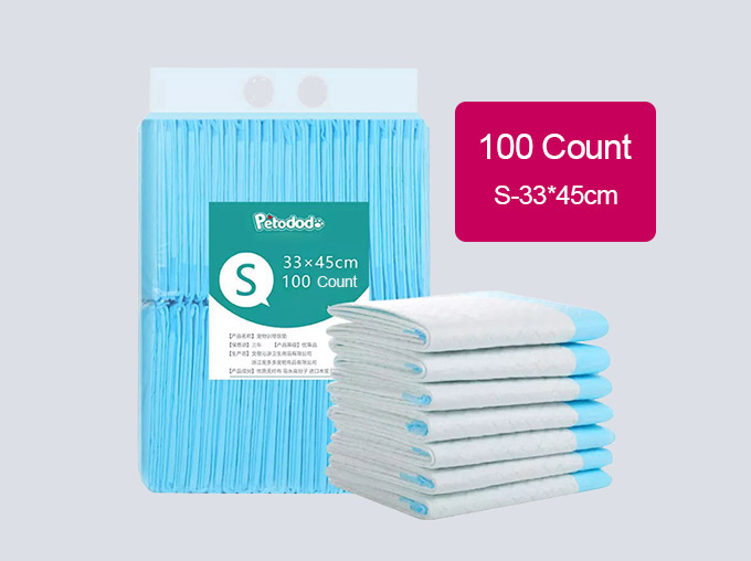 a pack of 100 count puppy pads