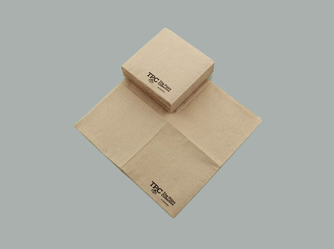 brown bamboo paper napkin